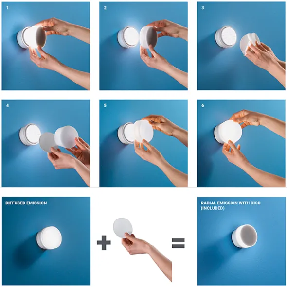 Chobin65 lampada da parete e soffitto