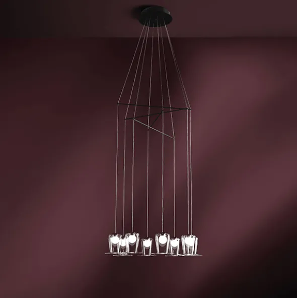 Maryon lampada a sospensione 8 luci